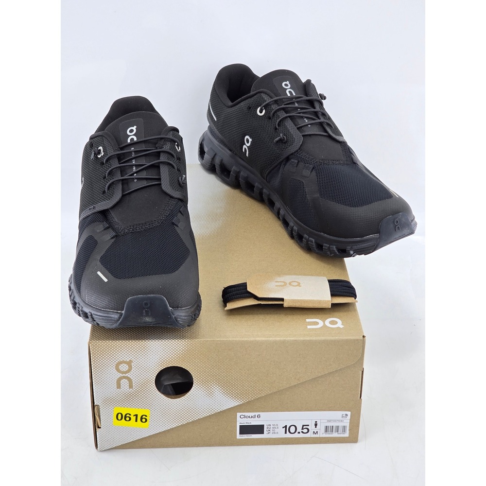 On Cloud 5 Running Shoes Mens 10.5 Black Low Top Sneakers 59.98919 - VG